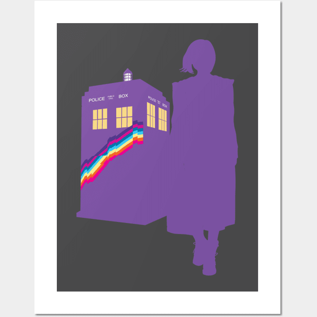 13TH DOCTOR RAINBOW Wall Art by KARMADESIGNER T-SHIRT SHOP